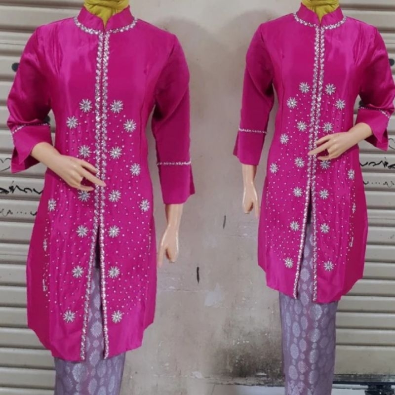 ATASAN KEBAYA KURUNG MELAYU//KEBAYA KURUNG TAFFETA//KEBAYA TAFFETA PAYET//KEBAYA