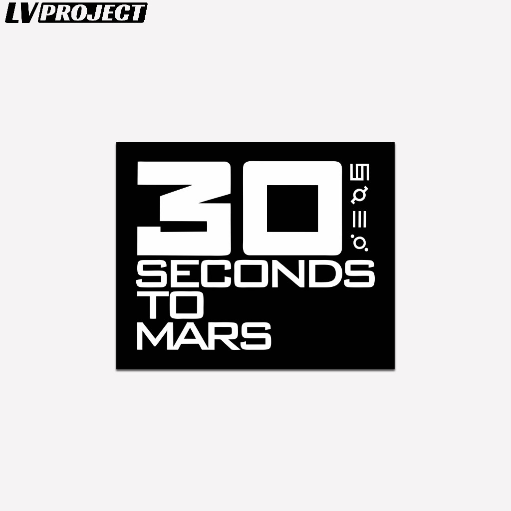 

Sticker Band 30 Seconds To Mars Vinyl Glossy Waterproof Stiker Helm Gitar