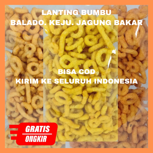 

Lanting Bumbu Khas Kebumen - Lanting klanting Sibgkong - Lanting Bumbu 95 gr - Lanting klanting Slondok - Lanting Singkong Slondok