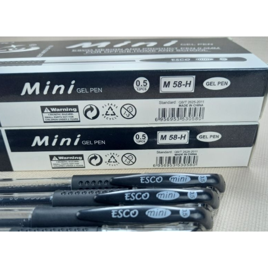 

BOLPOIN MINI GEL 12 PCS / PULPEN GEL HITAM / POLPEN WARNA HITAM / PULPEN MENULIS / PENA