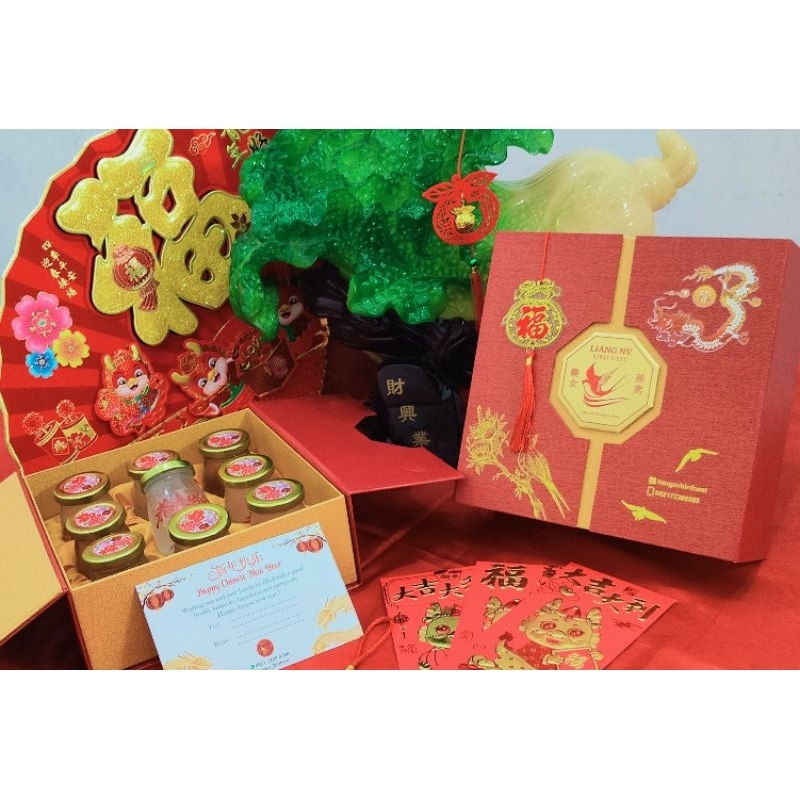 Hampers Imlek / LiangNv Birdnest Minuman Sarang Walet 1paket isi 9btl @100ML