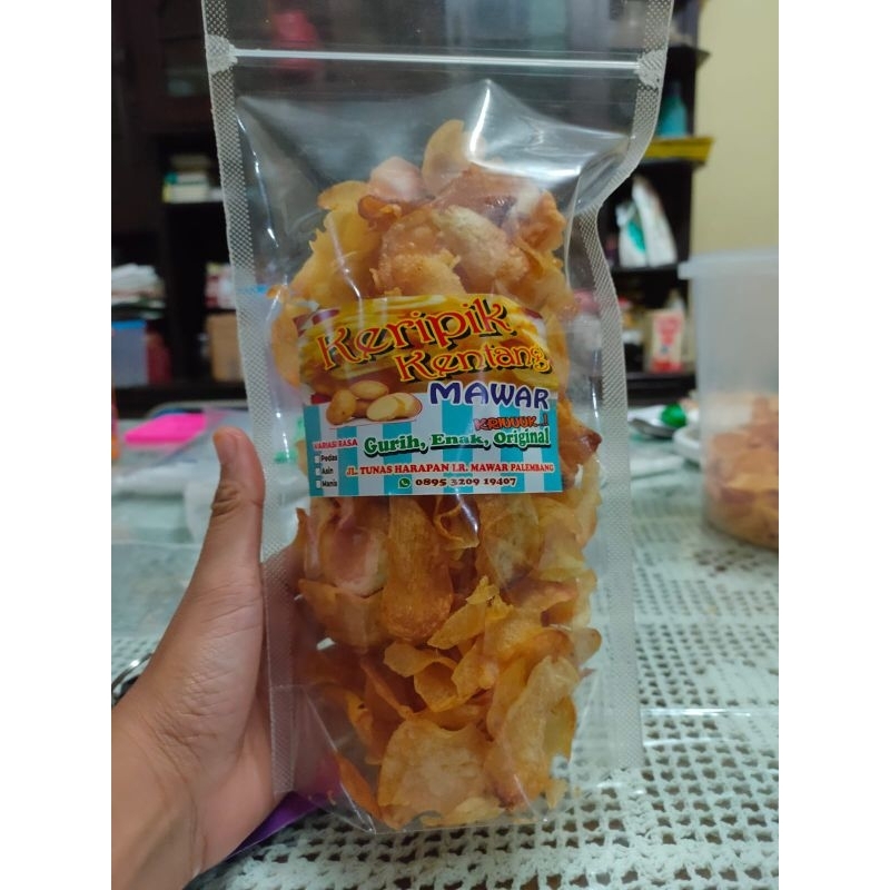 

keripik kentang mawar murah & cruncy