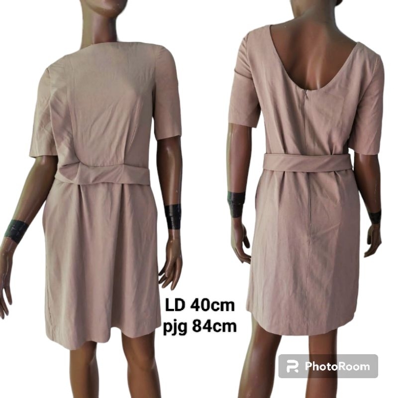 preloved branded original Emporio Armani midi dress