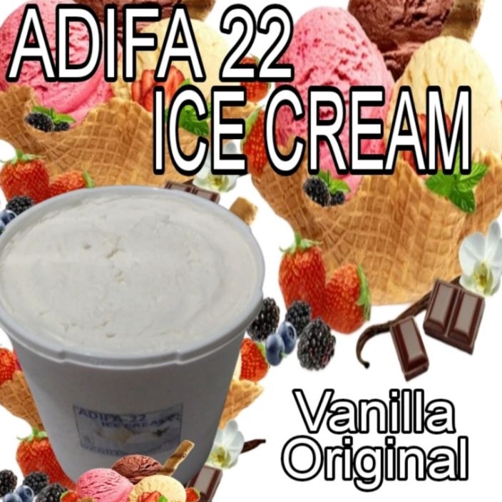 

QZPP4961 Terlaku Ice cream bulk 8 liter vanilla Adifa Ice Cream