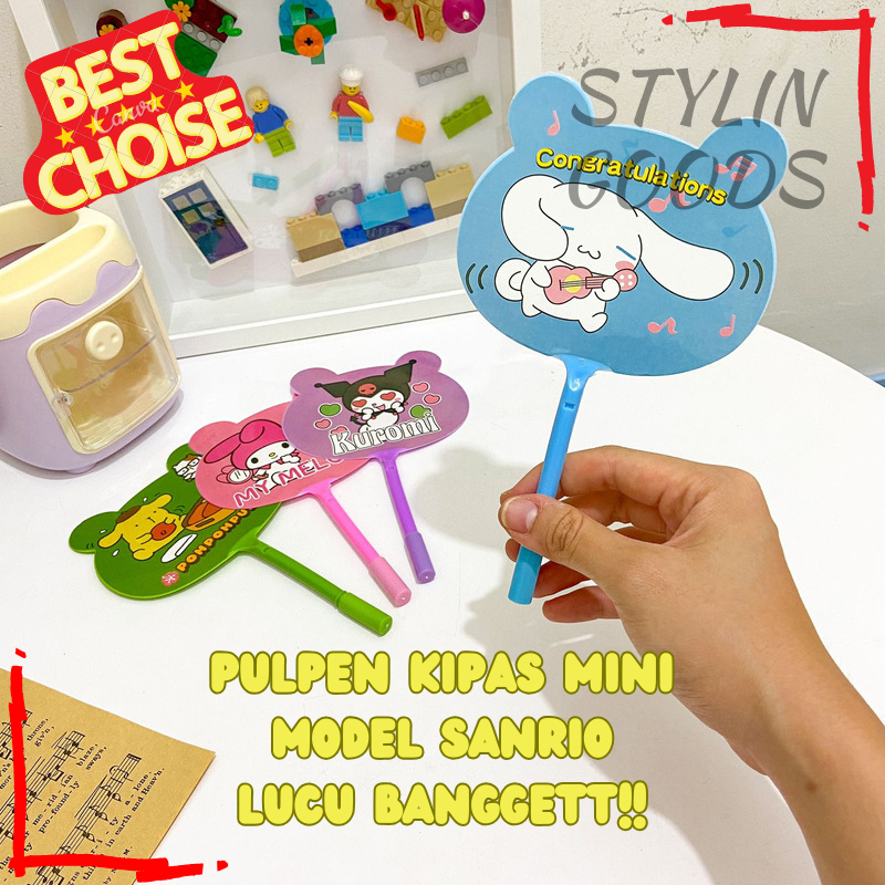 

PULPEN PENA BOLPEN KIPAS MINI MODEL KARTUN ANIMASI SANRIO KUROMI MELODY POMPOMPURIN CINAMOROLL TERMURAH READY GROSIRAN COD