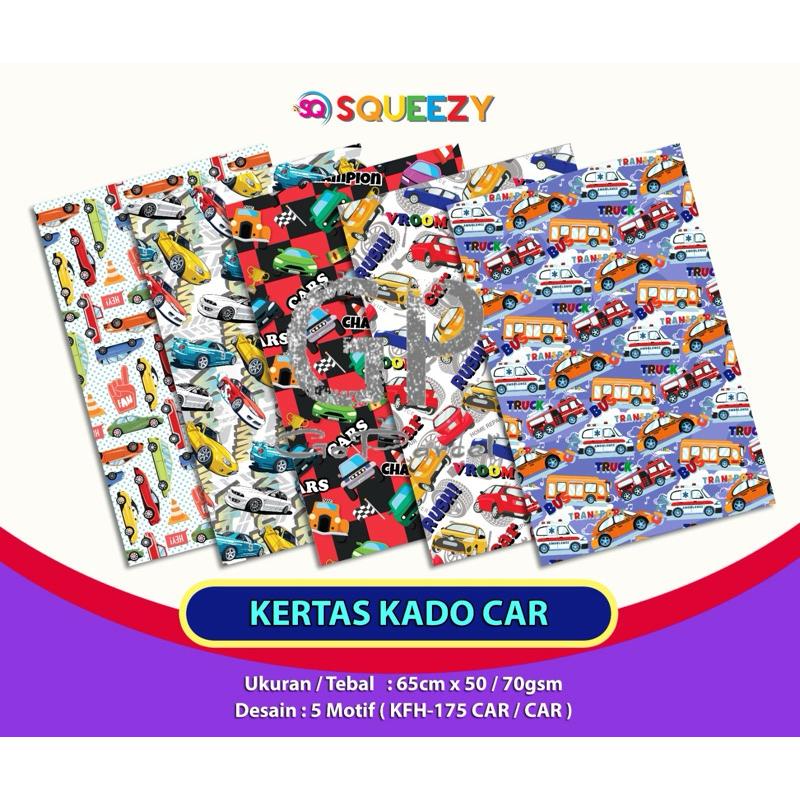 

( 5 Lembar ) KERTAS KADO SQ DOFF - GIFT WRAPPING PAPER AIRPLANE TRAKTOR TRUCK EXCAVATOR / PESAWAT PILOT MOBIL KONTRUKSI