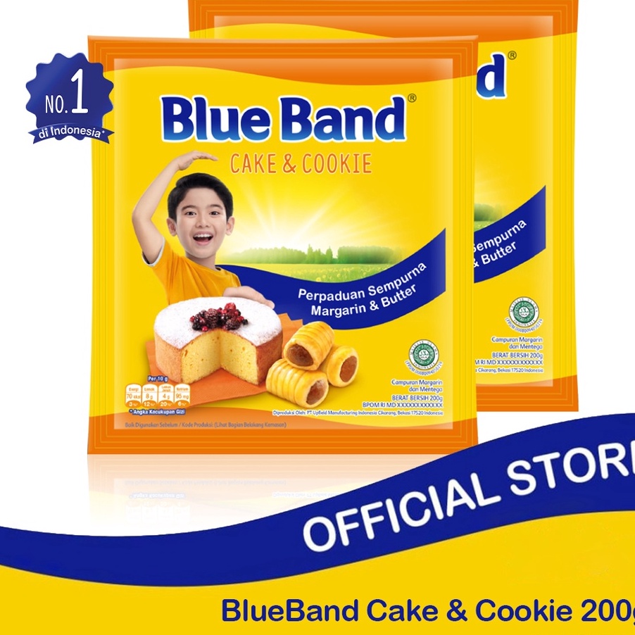 

PGGN9246 Stok terbaru Blue Band Cake Cookies Margarin Bahan Kue 2 x 2 gr