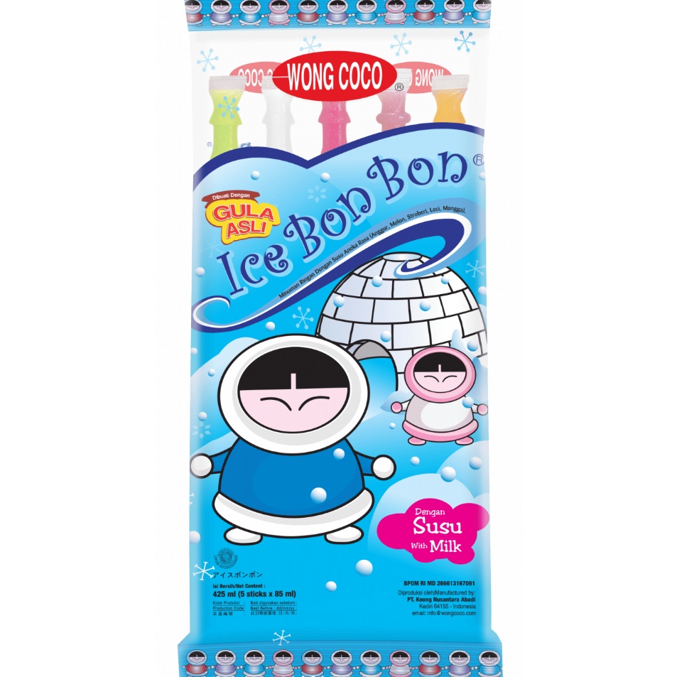 

DZNX4388 Terbaru 33 Wong Coco Ice Bon Bon With Milk Isi 5s x 85ml