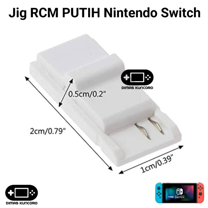 Jig RCM PUTIH Nintendo Switch cfw atmosphere recovery loader