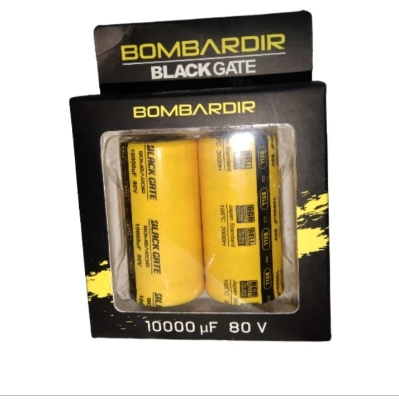 ELCO / CAPACITOR / CAPASITOR 10000uf 80V BOMBARDIR BLACKGATE