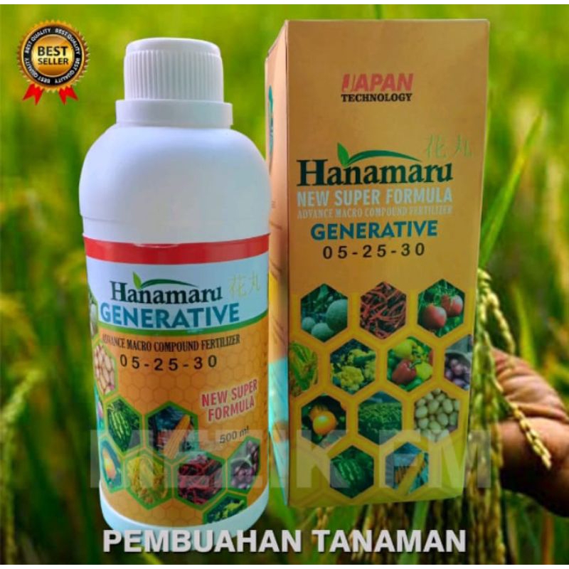 pupuk organik cair hanamaru generative 250 ml
