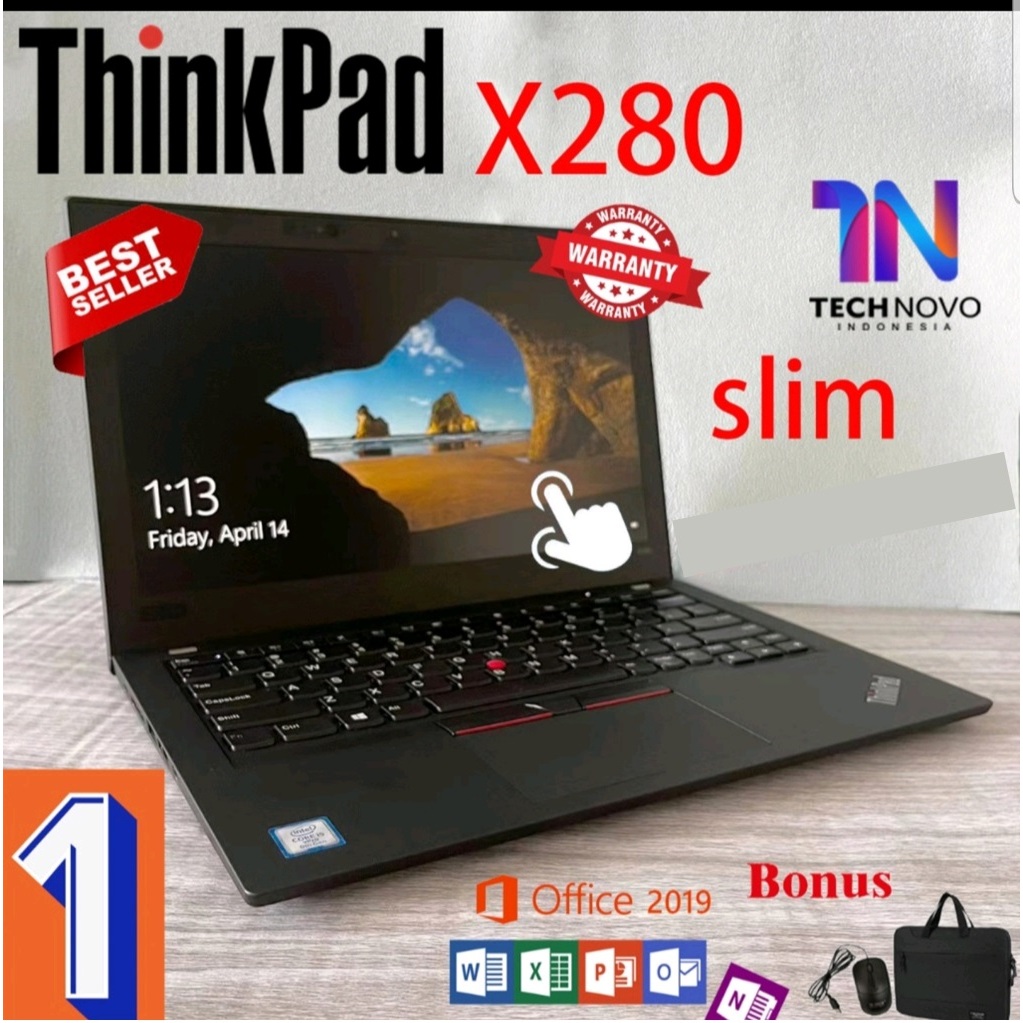 Laptop Lenovo Thinkpad x280 Intel Core i5 Gen 8 Ram 8gb SSD x270 x260 x250 Core i7 i3 Bergaransi