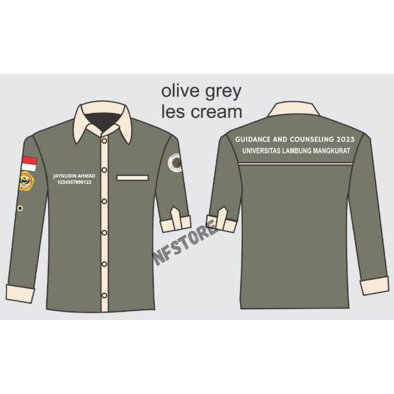 BAJU PDH CUSTOM/BAJU ORGANISASI/BAJU KERJA/SERAGAM ORGANISASI