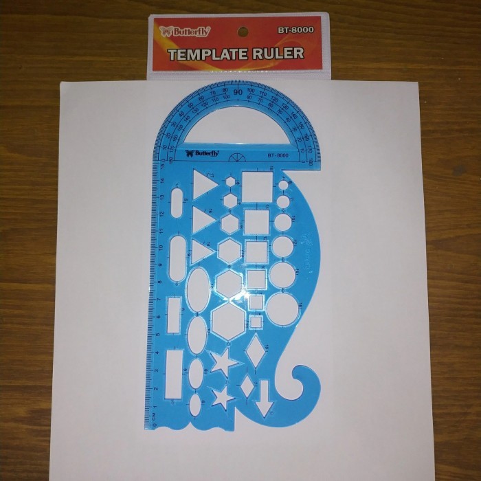 

Penggaris Cetakan / Bentuk / Template Ruler BT-8000 Butterfly