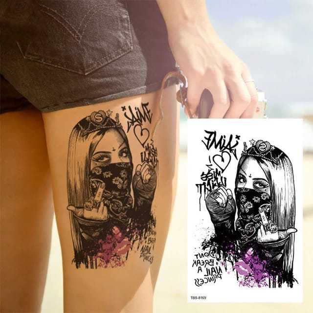 Sticker Stiker Tato Temporer Tubuh Tattoo Tatto Temporary Tahan Air Sementara Seri TBS-8169 Motif Wa