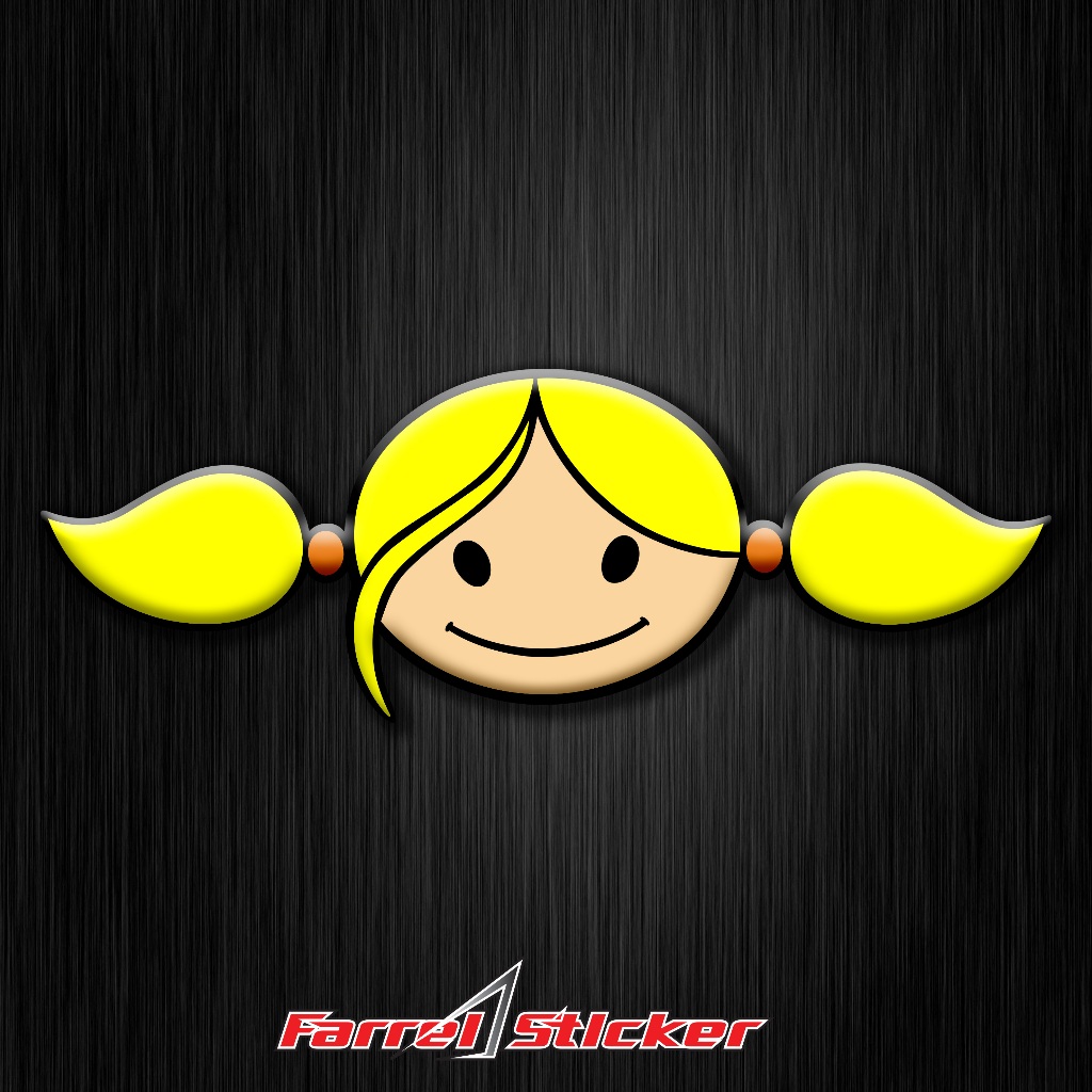 

stiker sticker surf girl cewek kuncir