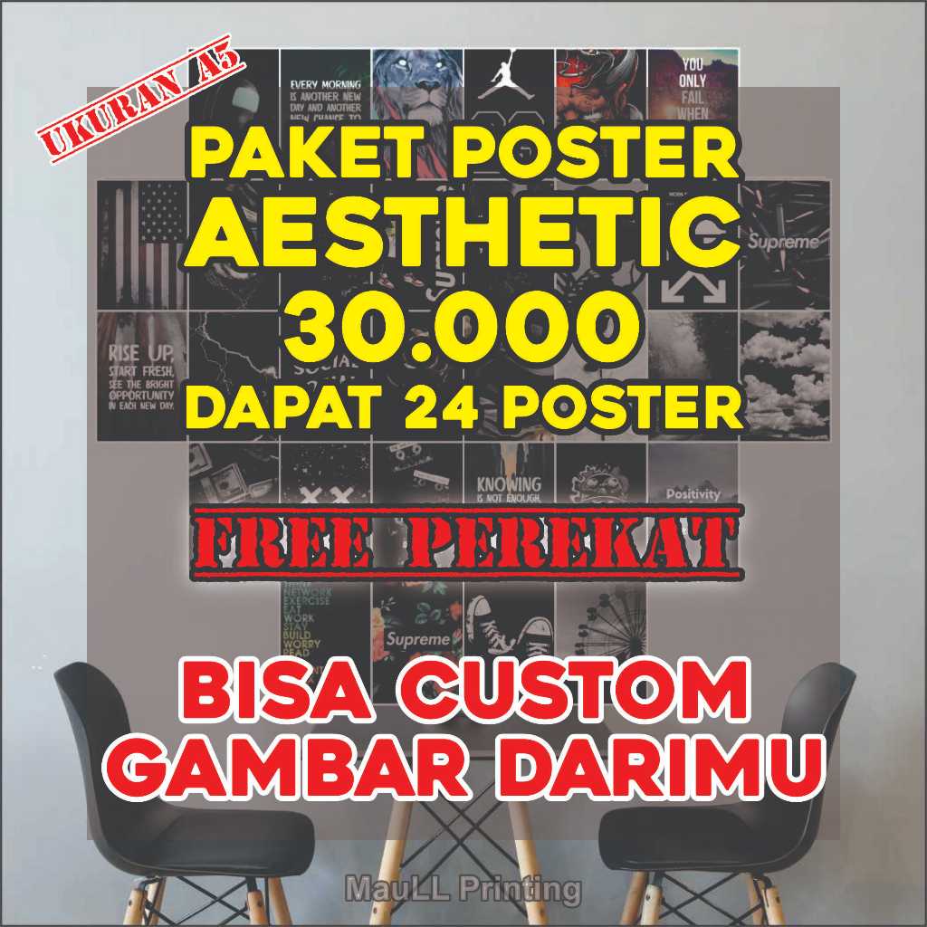 POSTER AESTHETIC KAMAR / POSTER DINDING