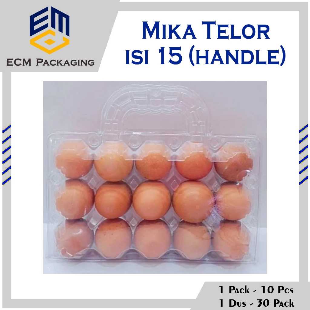MIKA TELUR ISI 15 KANCING MODEL TENTENG (10 PCS)| MIKA TELOR JINJING | MIKA TELUR HANDLE