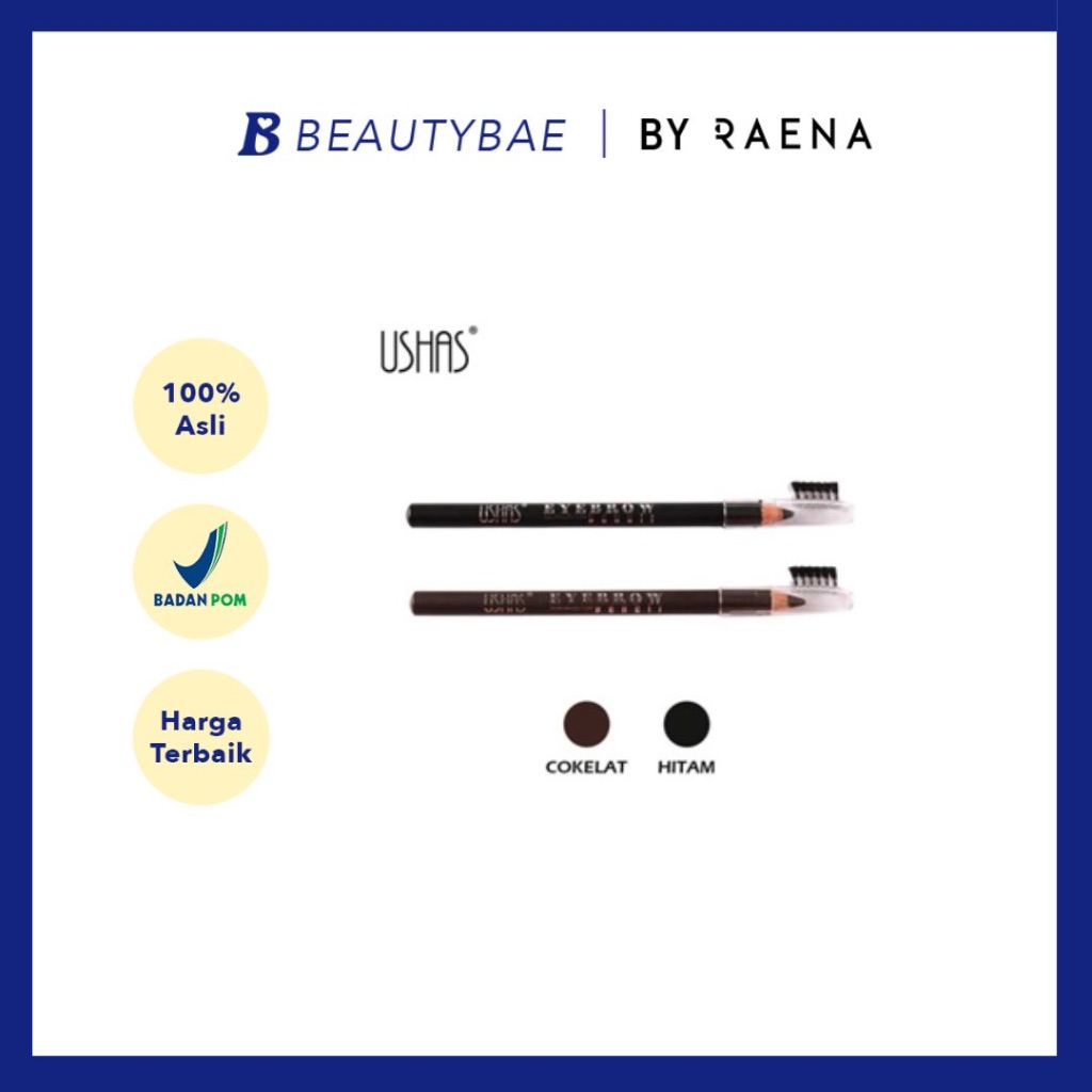 Ushas EB111E Eyebrow Pencil Black | 1.3gr