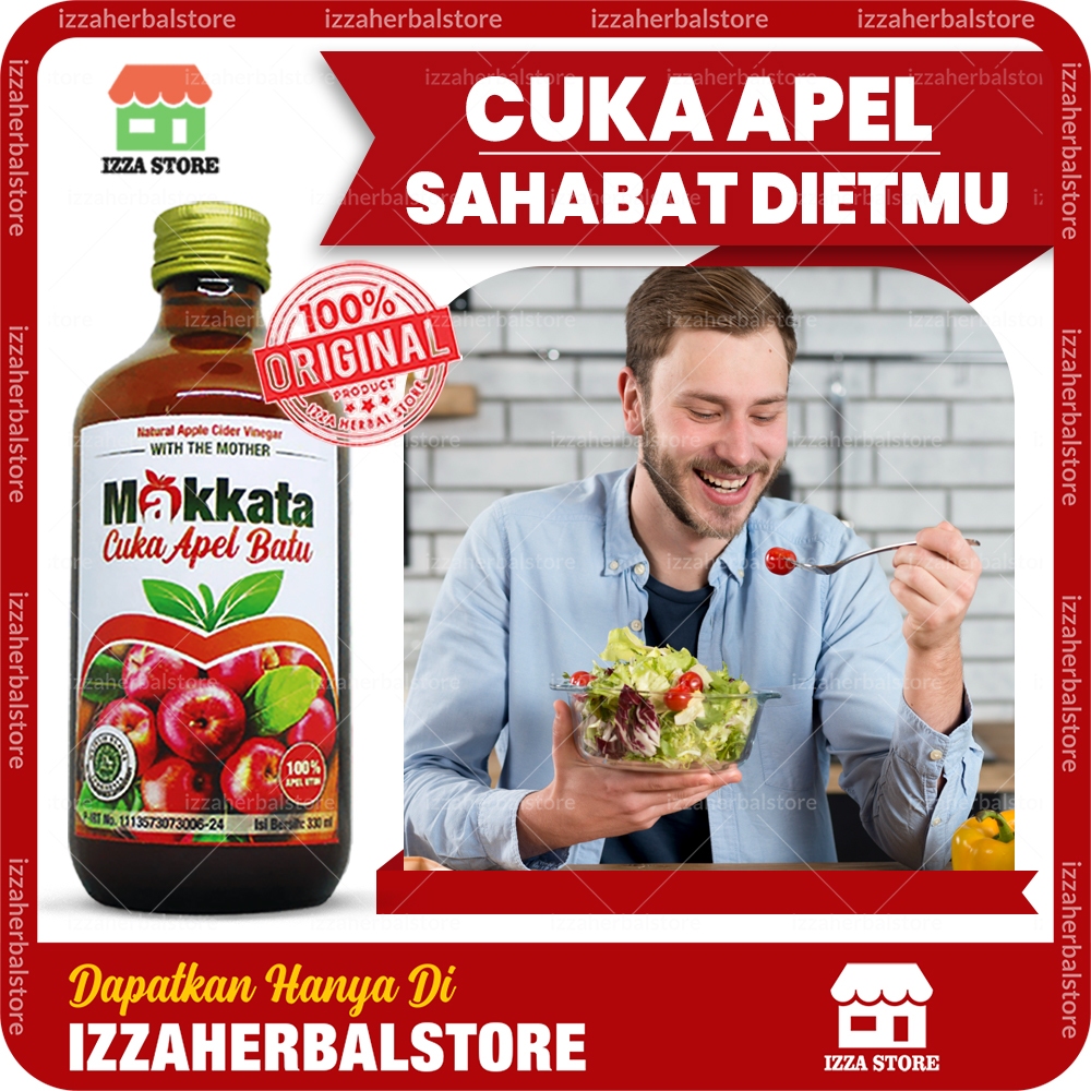 

CUKA APEL MAKKATA Original Untuk OBAT DIET Dan Kesehatan Batu Empedu APPLE CIDER VINEGAR WITH MOTHER