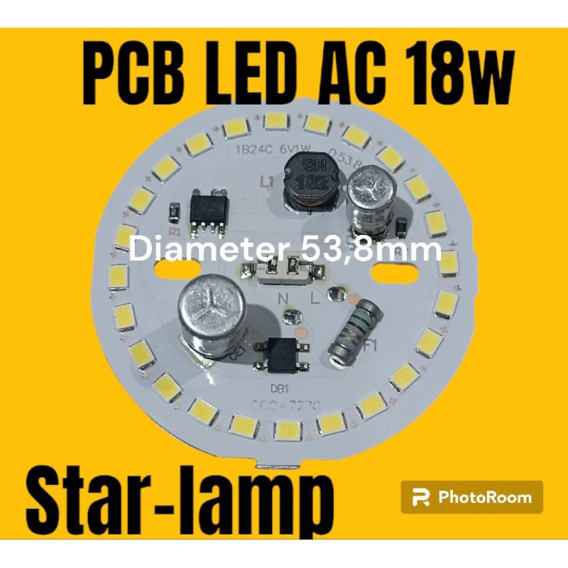 PCB LED AC 18W Diameter 53mm