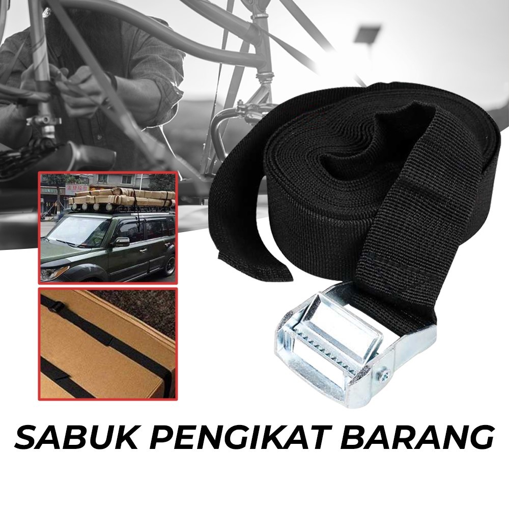 Tali Pengikat Barang 2 Meter Strap Cargo Belt Motor Mobil