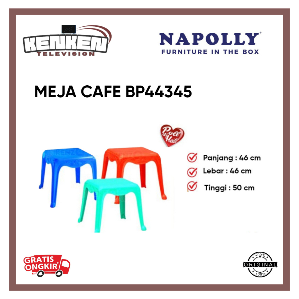 Meja Plastik Catur Napolly BP4345 Meja Napolly Plastik Meja Catur Napolly Warna