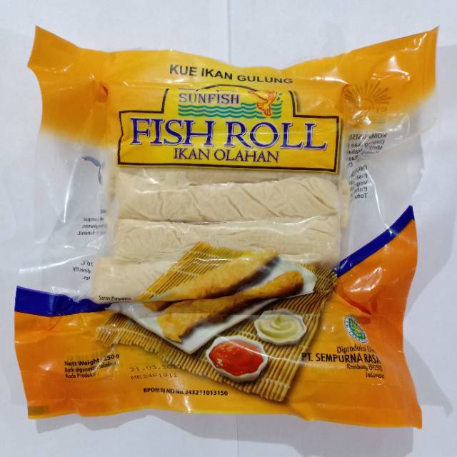 

SUNFISH Fish Roll 250 gr (Halal, BPOM) Frozen Food Murah Grosir