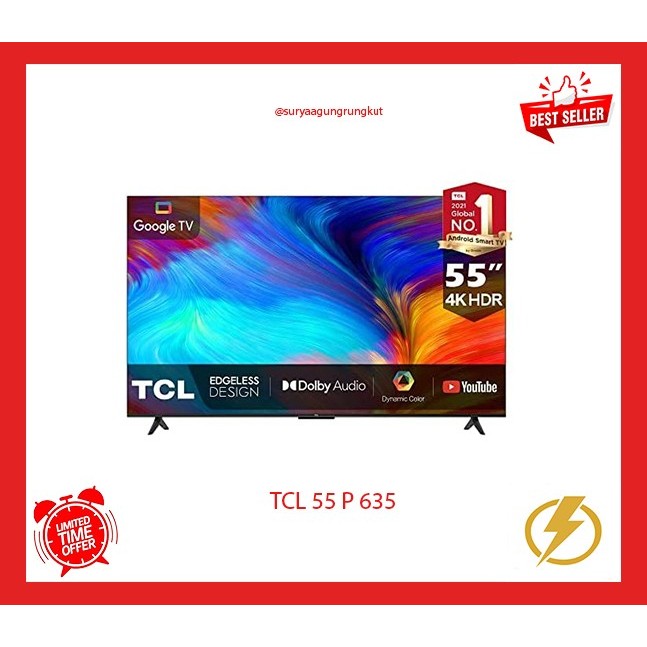 DIGITAL LED TV TCL SMART ANDROID 55 INCH - 55 P 635