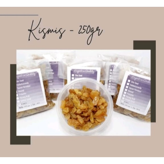 

Kismis 250gr/kismis asam manis/kismis anggur/kismis 250gr