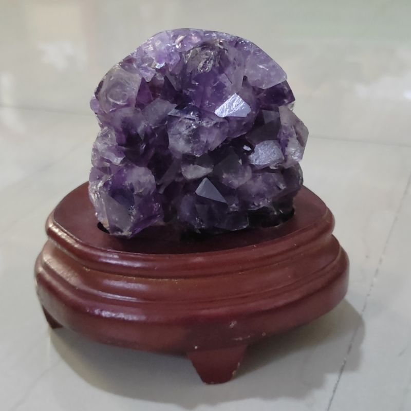NATURAL AMETHYST CLUSTER GEODE 3