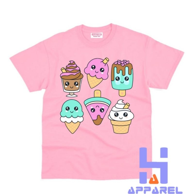 BAJU ANAK KAOS ANAK ICE CREAM