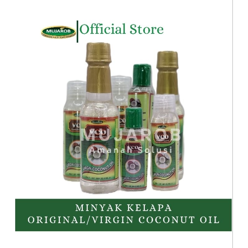 

Minyak Kelapa /Virgin Coconut Oil VCO Mujarob 100% MURNI