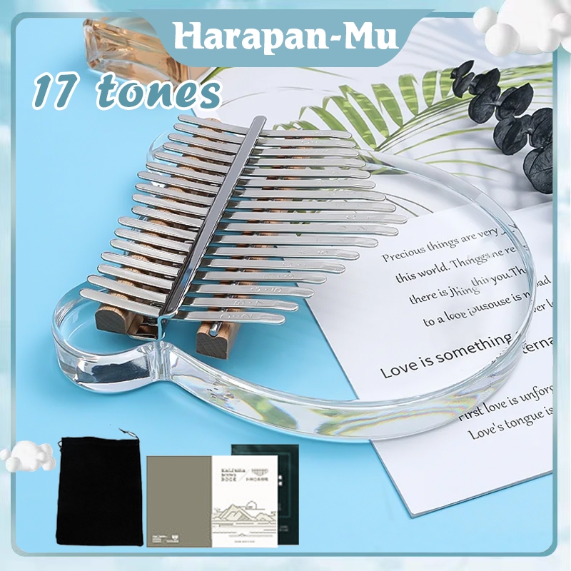 Kalimba 17 Kunci Akrilik Alat Musik Piano Jempol Piano Jari Jempol Crystal