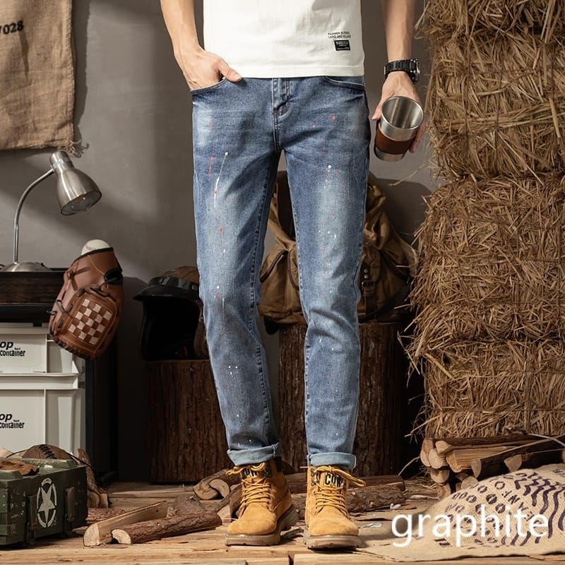 Celana jeans panjang graphite pria import high quality59145