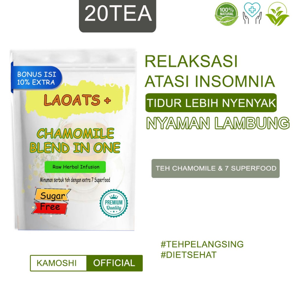 

Chamomile Tea Penurun Berat Badan Teh Chamomile Tea Camomile Tea Pelangsing Badan Minuman Diet Sehat Laoats