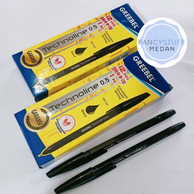 

Fancystuff - pulpen greebel 0.5 warna hitam isi 12+1pcs/ktk (grosir)