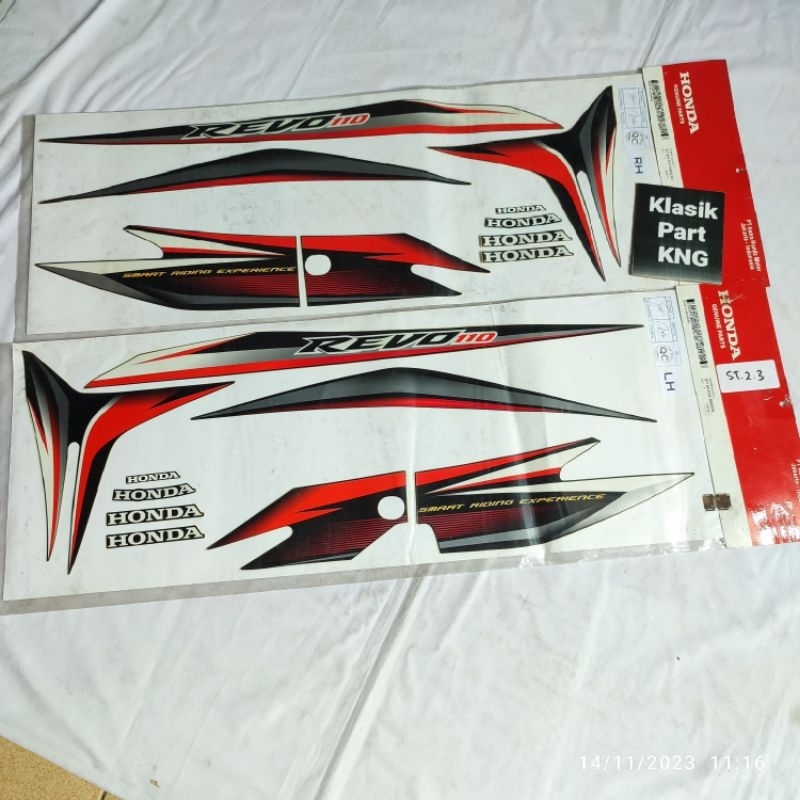 Striping sticker stiker  Revo 110 absolute  K03 hitam original AHM