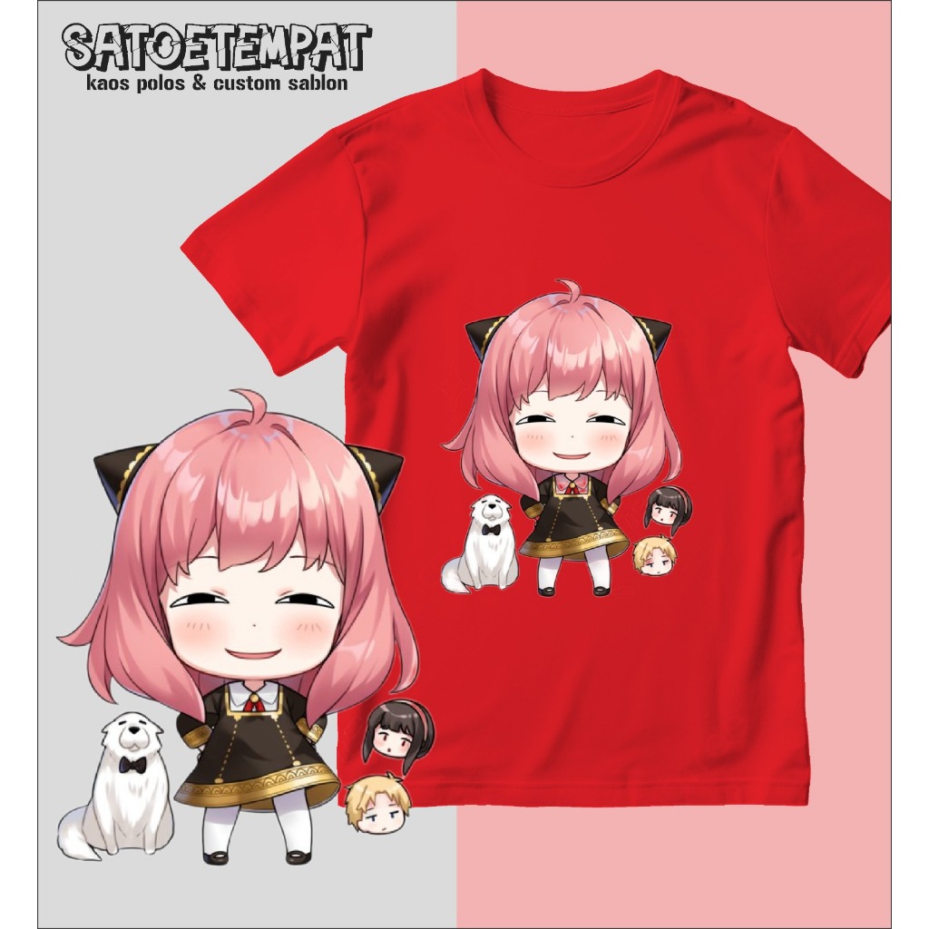 TSHIRT-KAOS ANAK PREMIUM KARTUN ANIME ANYA FORGER