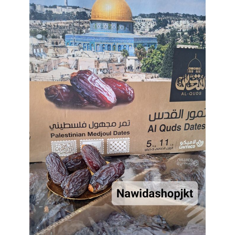 

Kurma Medjool Palestina Al Quds Jumbo Super Premium 5kg Expired 2025