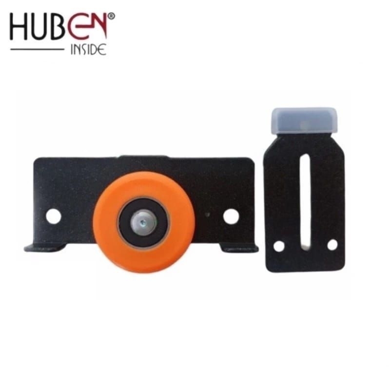 Roda Sleding Pintu Lemari SD 753 Huben | Roda Geser Warna Orange