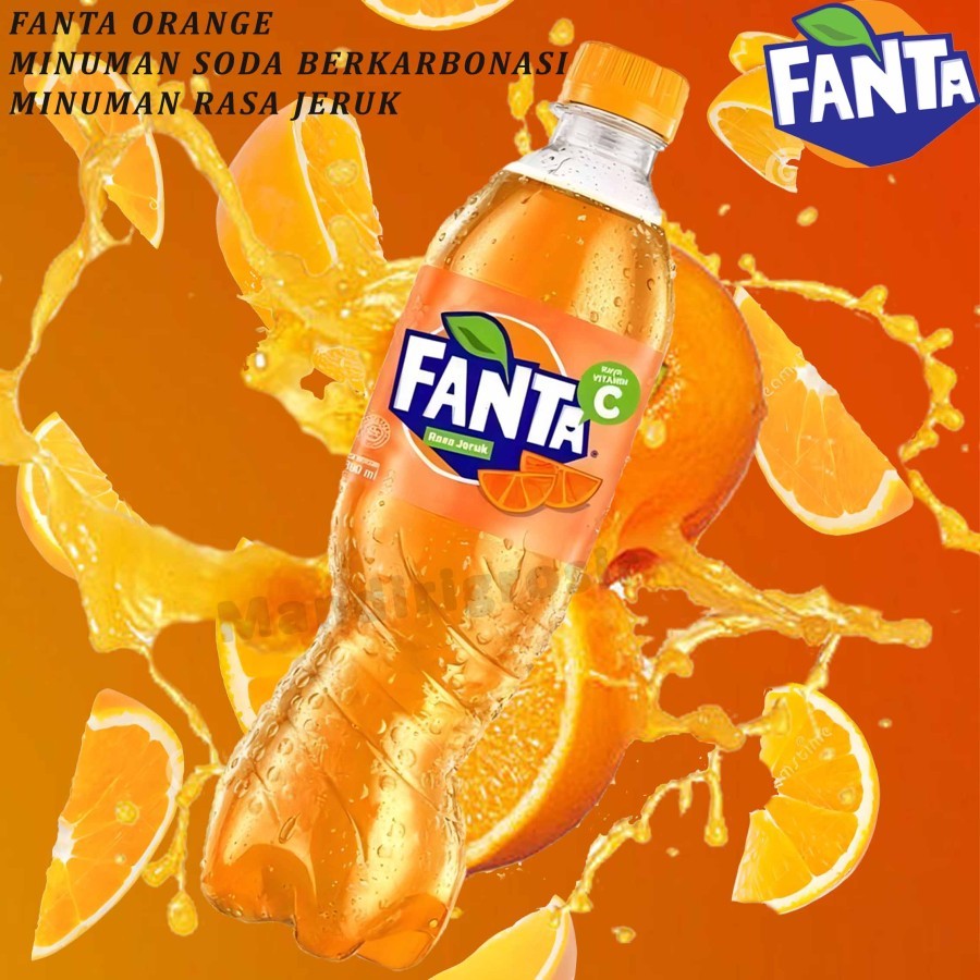 

Minuman Soda Berkarbonasi * Fanta * Minuman Rasa Jeruk * 390ml