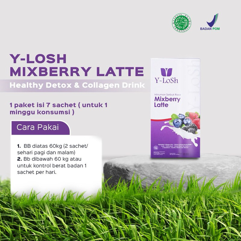 

Serbuk Rasa Mixberry Latte *Y Losh 3in1 fungsional*