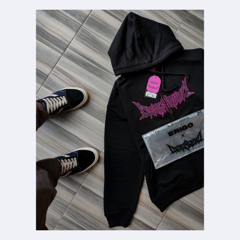 Erigo X Deadsquad Hoodie Marrow Mayhem Black (L)