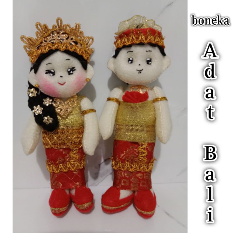 boneka flanel adat bali