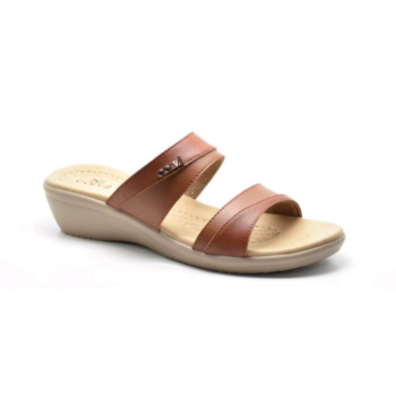 Sandal Wedges Wanita Dewasa Carvil Laluna 02 L Casual
