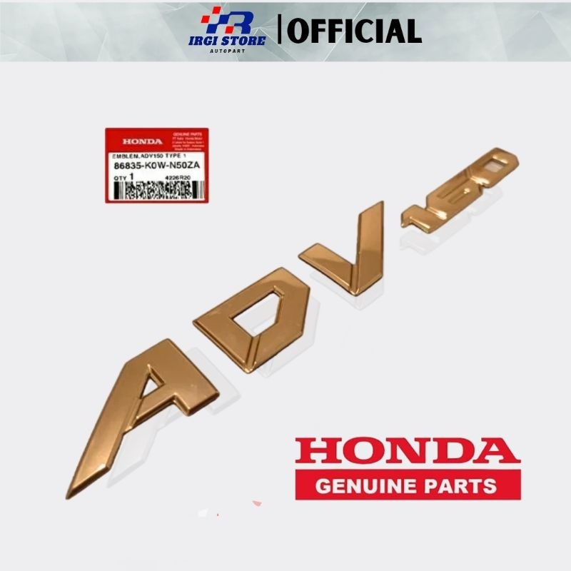 Emblem ADV ROSEGOLD Original Logo Honda adv 2021 2022