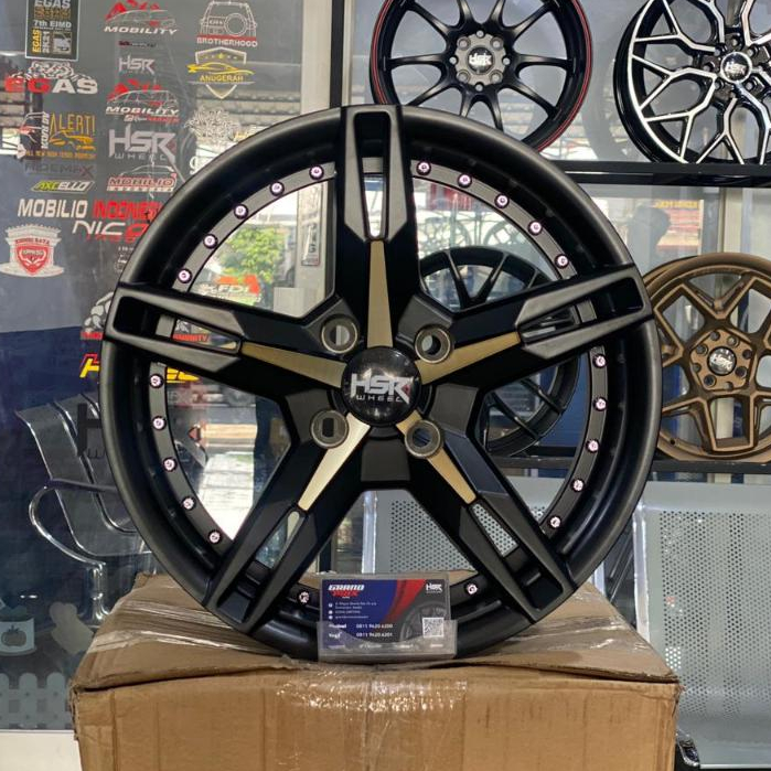 Ready Stok HSR WHEEL TYPE Keunikai Model Palang 5 Baut 4 Untuk Brio Jazz Yaris Agya Sigra Freed Civi