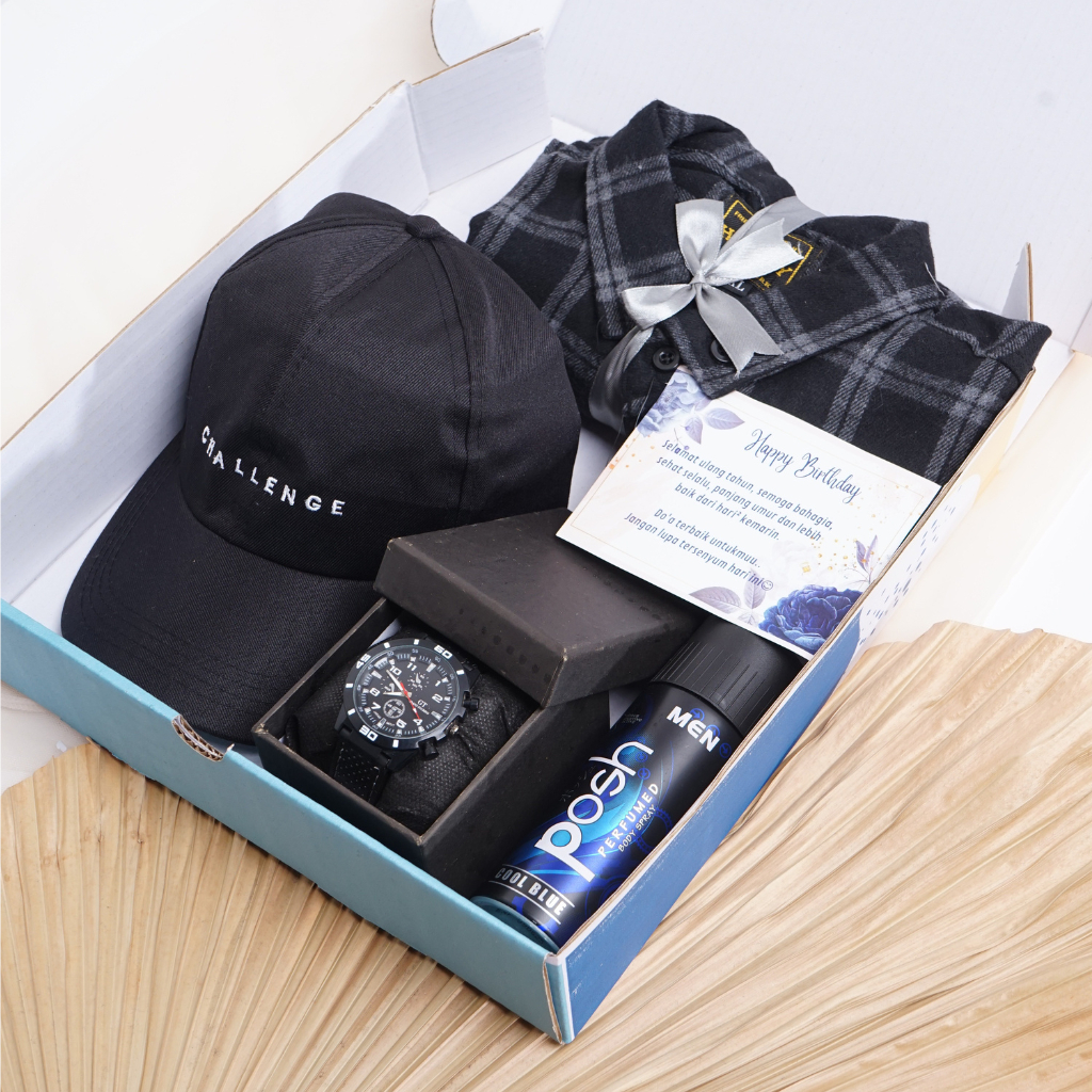 

HAMPERS KADO HADIAH ULANG TAHUN COWOK PAKET MEDIUM