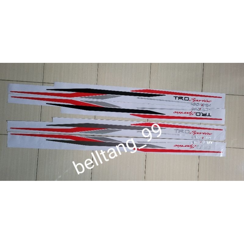 Sticker stiker trd ultimo/ stiker ultimo rush/ sticker trd rush